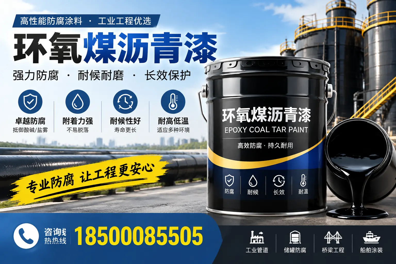 环氧煤沥青漆的施工方法与注意事项，确保在达州顺利完成